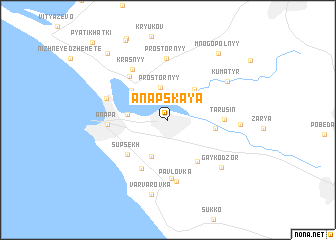 map of Anapskaya