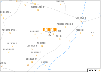 map of Anārak