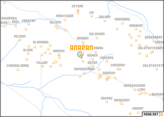 map of Anārān