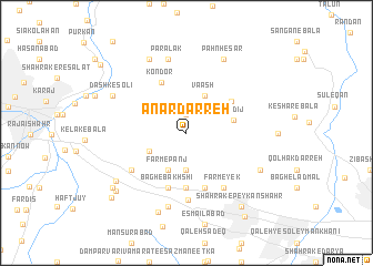 map of Anār Darreh