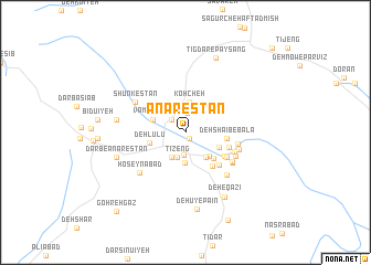 map of Anārestān