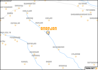 map of Anarjān