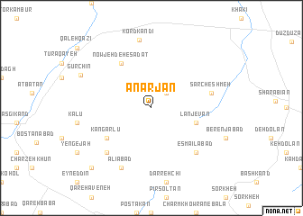 map of Anarjān