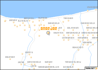 map of Anār Jār
