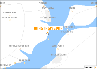 map of Anastasiyevka