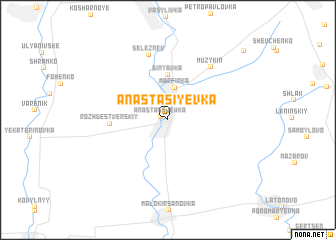 map of Anastasiyevka