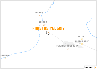 map of Anastasiyevskiy