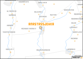 map of Anastassjewka