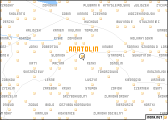 map of Anatolin