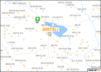 map of Anatolí