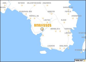 map of Anávissos