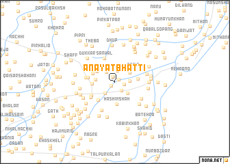 map of Anāyat Bhatti