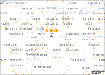 map of Anaya