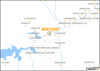 map of Anayeño