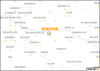 map of Anbārāb