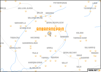map of ‘Anbarān-e Pāʼīn