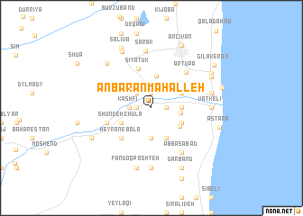 map of ‘Anbarān Maḩalleh