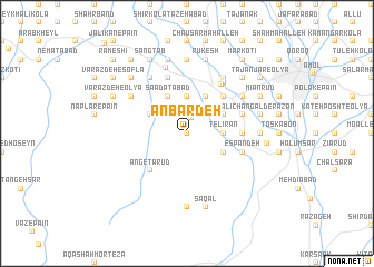 map of Anbārdeh