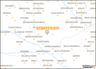 map of Anbār-e Mīānī