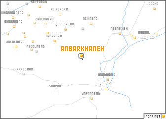 map of Anbārkhāneh