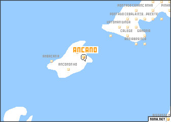 map of Ancano