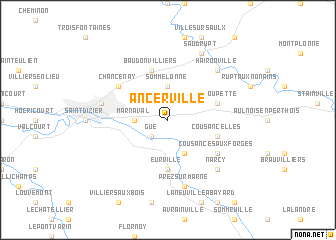 map of Ancerville