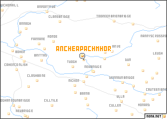 map of An Cheapach Mhór