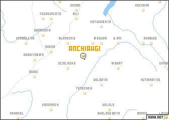 map of Ānchī Āwgī