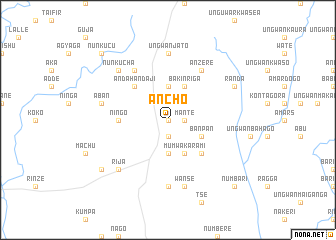 map of Ancho