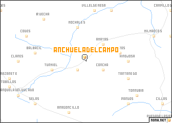 map of Anchuela del Campo