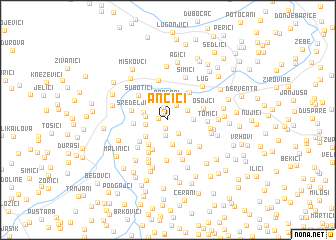 map of Ančići