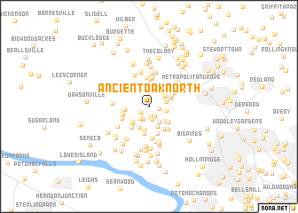 map of Ancient Oak North