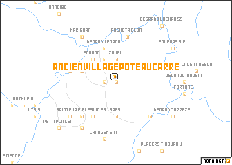 map of Ancien Village Poteau Carré