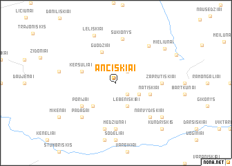 map of Ančiškiai