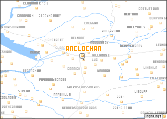 map of An Clochán