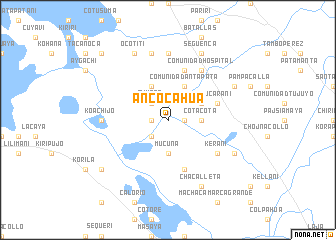 map of Ancocahua