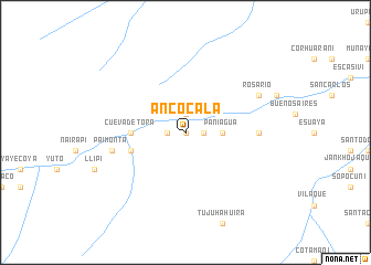 map of Ancocala