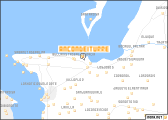map of Ancón de Iturre