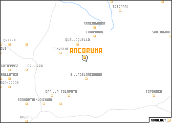 map of Ancoruma