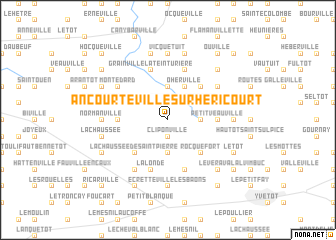 map of Ancourteville-sur-Héricourt