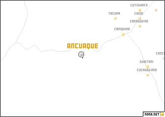 map of Ancuaque