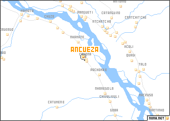 map of Ancueza