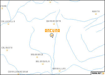 map of Ancuna