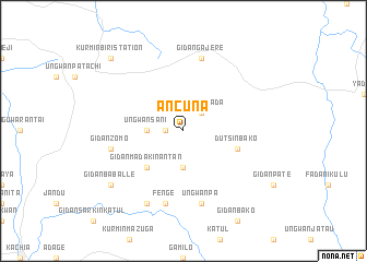 map of Ancuna