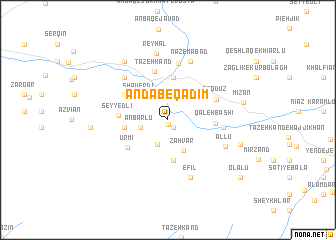 map of Andāb-e Qadīm