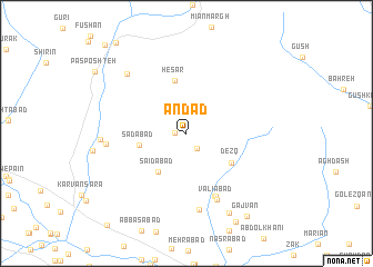 map of Andād