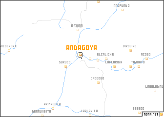 map of Andagoya