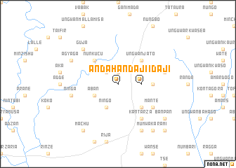 map of Andahan Daji