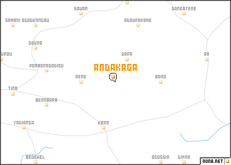 map of Andakaga