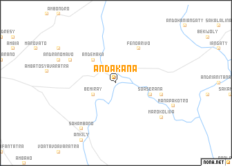 map of Andakana